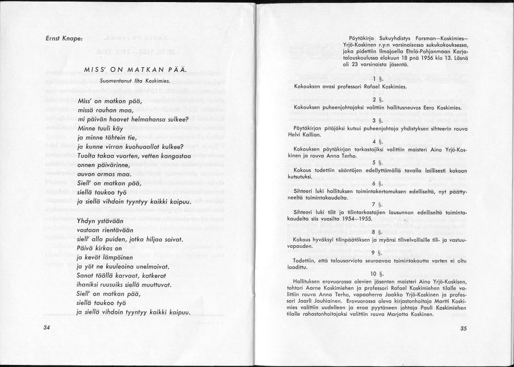 Sukuviesti 1, sivut 34 ja 35