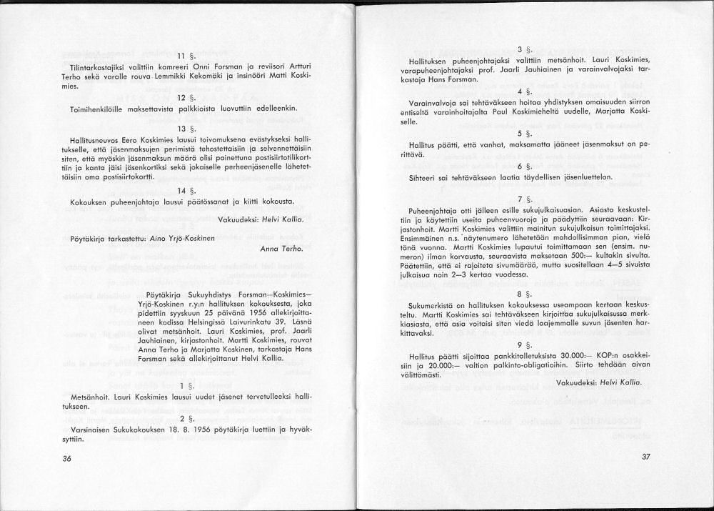 Sukuviesti 1, sivut 36 ja 37