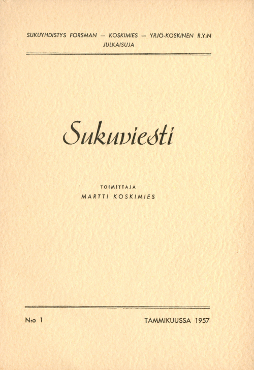 Sukuviesti 1