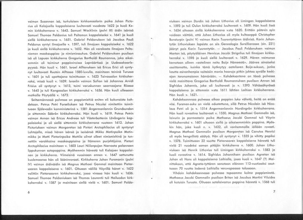 Sukuviesti 10, sivut 6 ja 7