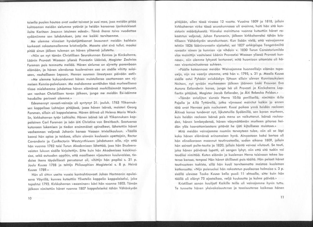 Sukuviesti 11, sivut 10 ja 11