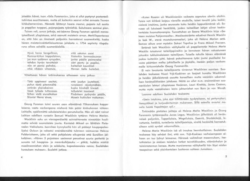 Sukuviesti 11, sivut 4 ja 5