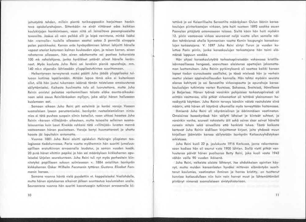 Sukuviesti 13, sivut 10 ja 11