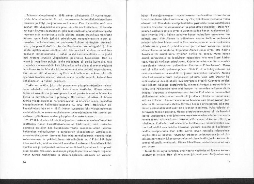 Sukuviesti 14, sivut 16 ja 17