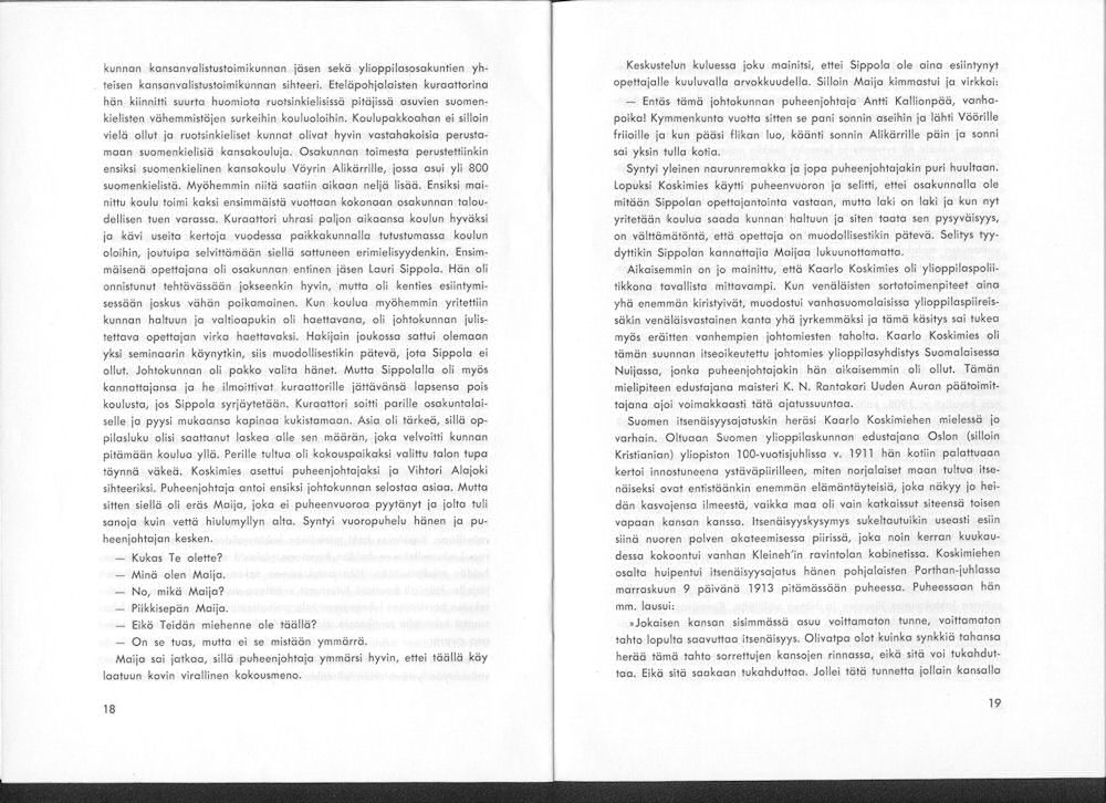 Sukuviesti 14, sivut 18 ja 19