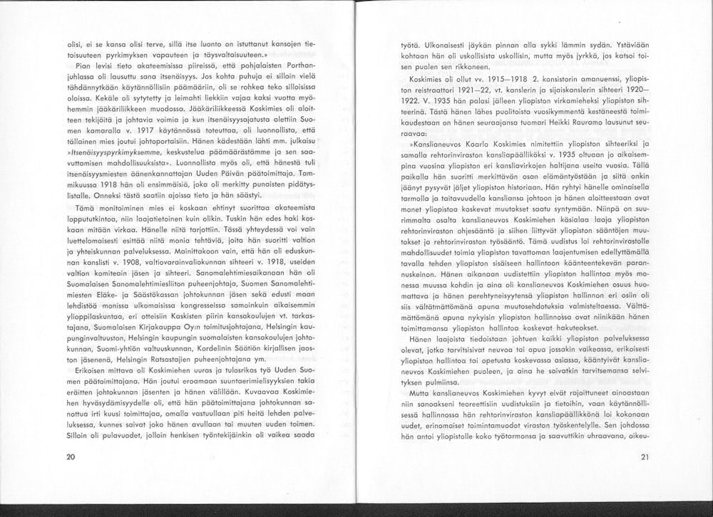 Sukuviesti 14, sivut 20 ja 21