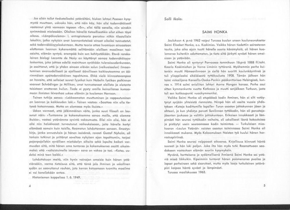 Sukuviesti 14, sivut 4 ja 5