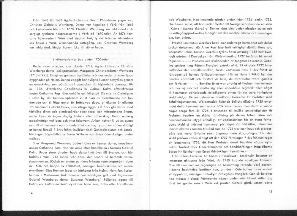 Sukuviesti 15, sivut 14 ja 15