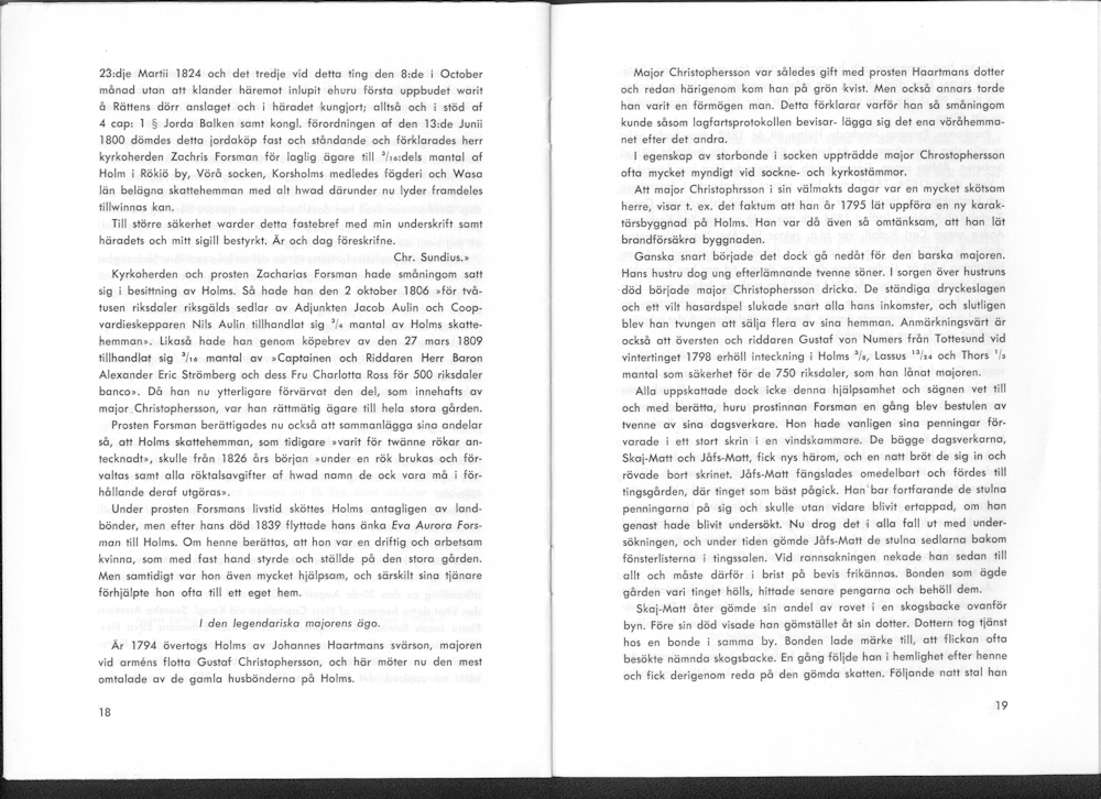 Sukuviesti 15, sivut 18 ja 19