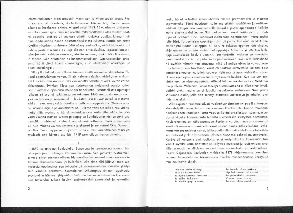 Sukuviesti 15, sivut 2 ja 3