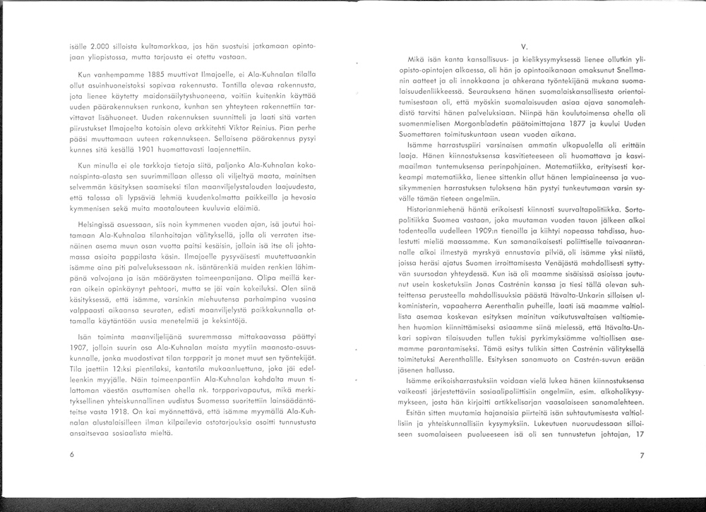 Sukuviesti 15, sivut 6 ja 7