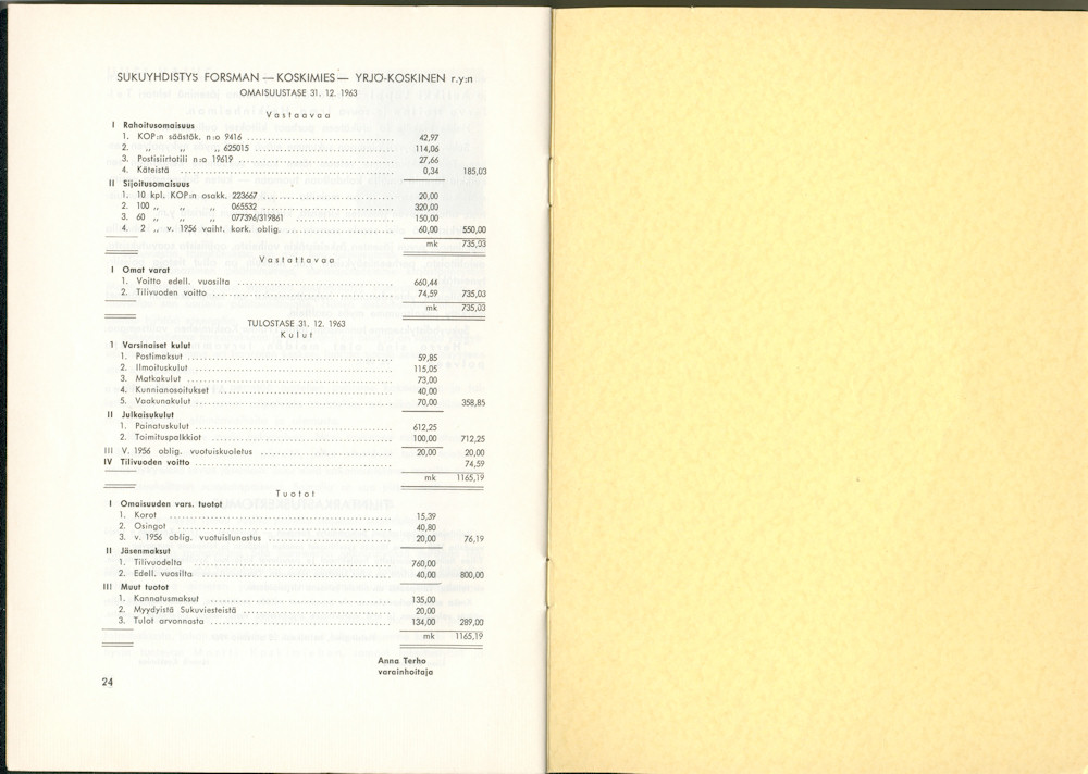 Sukuviesti 16, sivut 24 ja 25