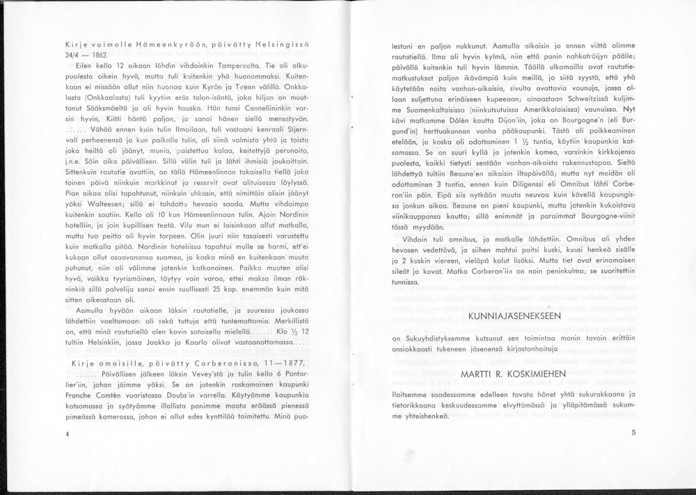 Sukuviesti 16, sivut 4 ja 5