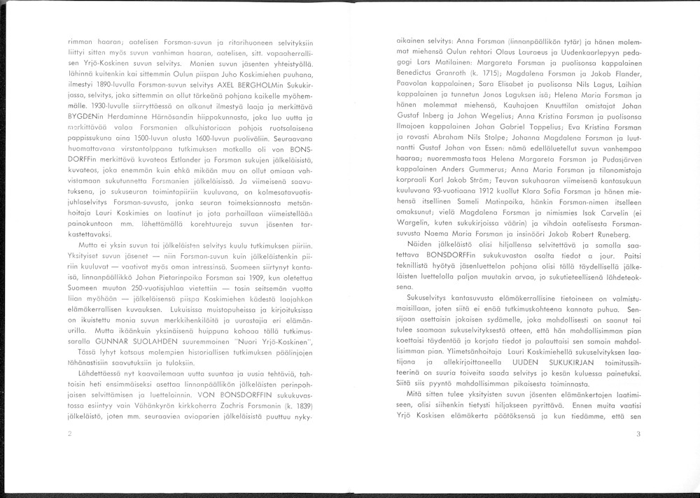 Sukuviesti 17, sivut 2 ja 3