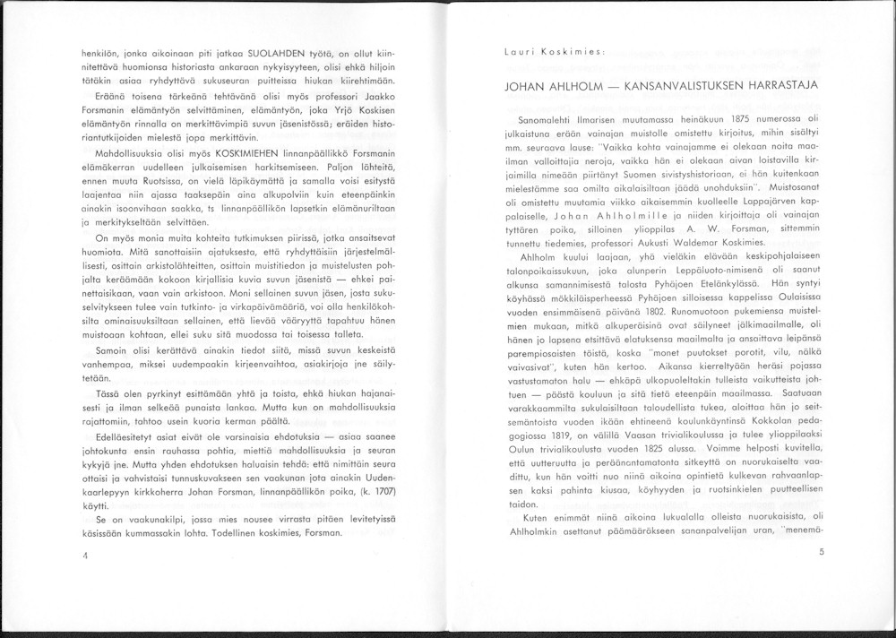 Sukuviesti 17, sivut 4 ja 5