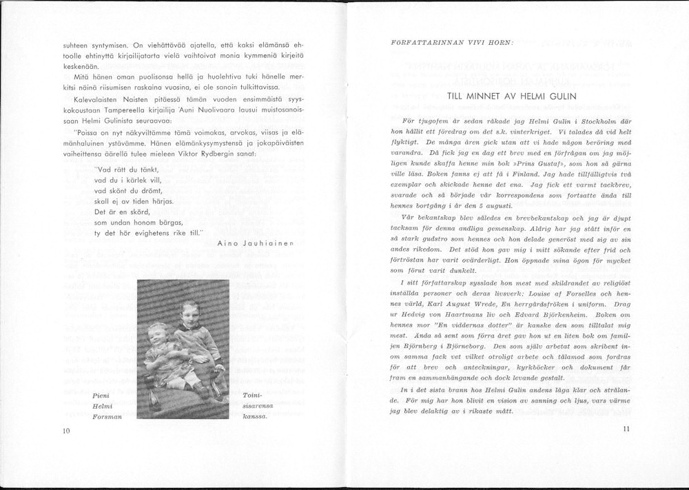 Sukuviesti 18, sivut 10 ja 11