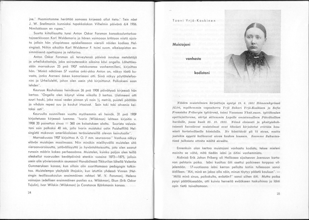 Sukuviesti 18, sivut 24 ja 25