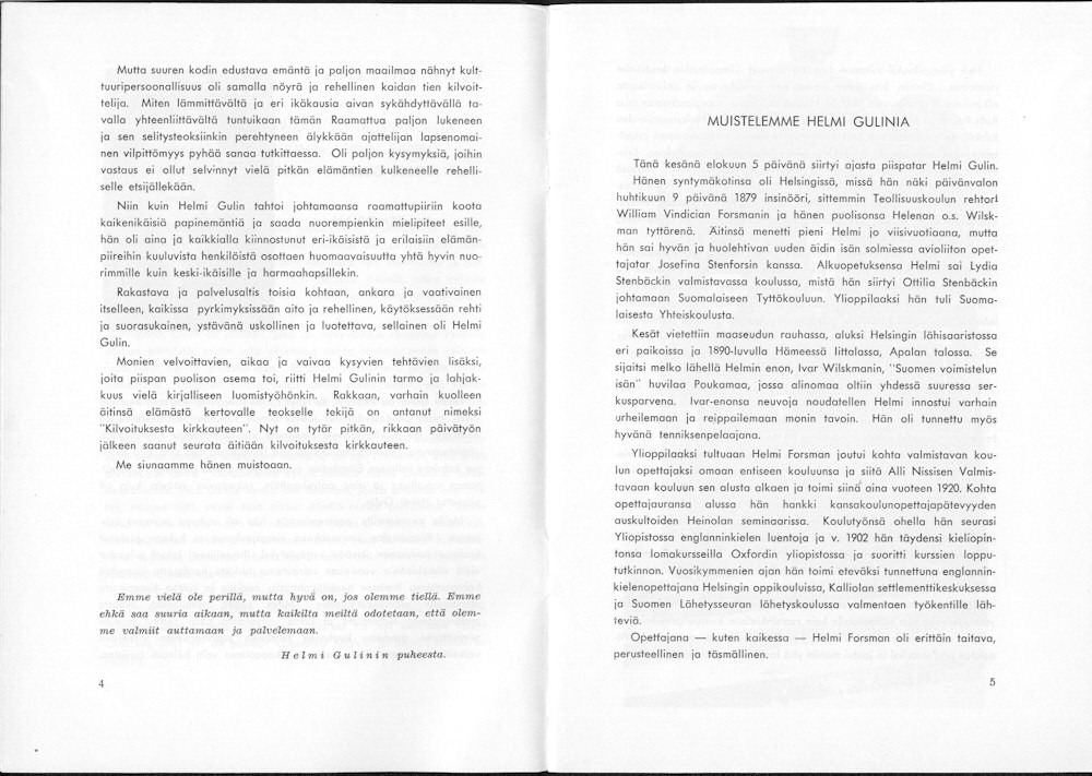 Sukuviesti 18, sivut 4 ja 5