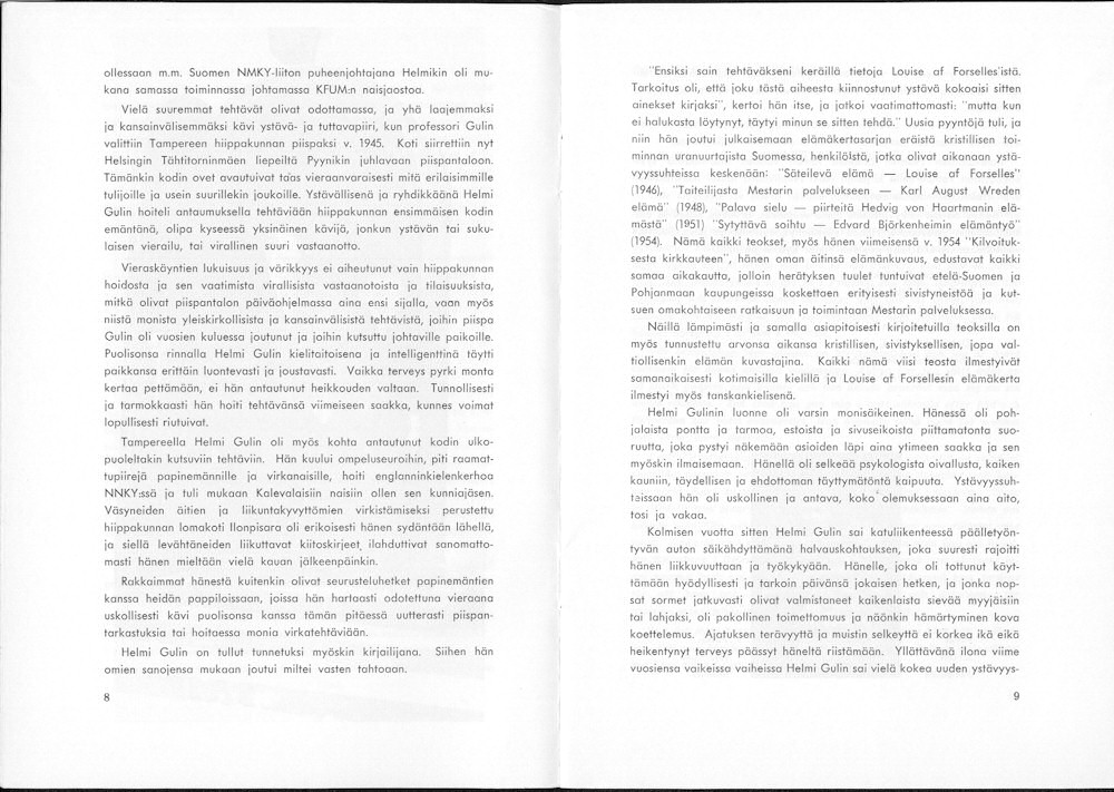 Sukuviesti 18, sivut 8 ja 9