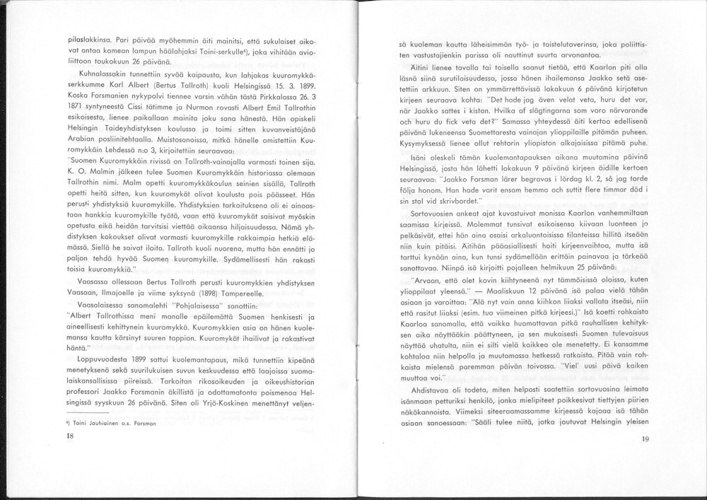 Sukuviesti 19, sivut 18 ja 19