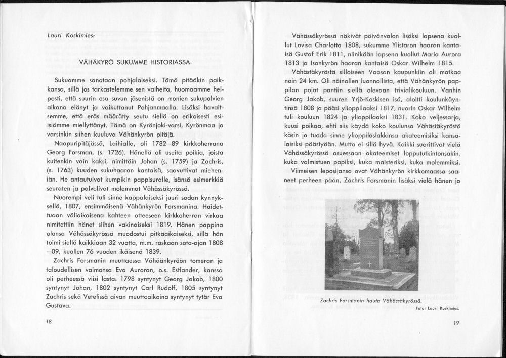 Sukuviesti 2, sivut 18 ja 19