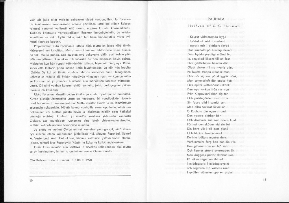 Sukuviesti 21, sivut 10 ja 11