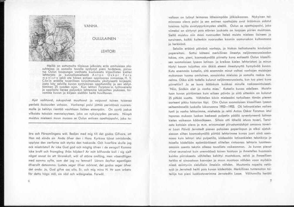 Sukuviesti 21, sivut 6 ja 7