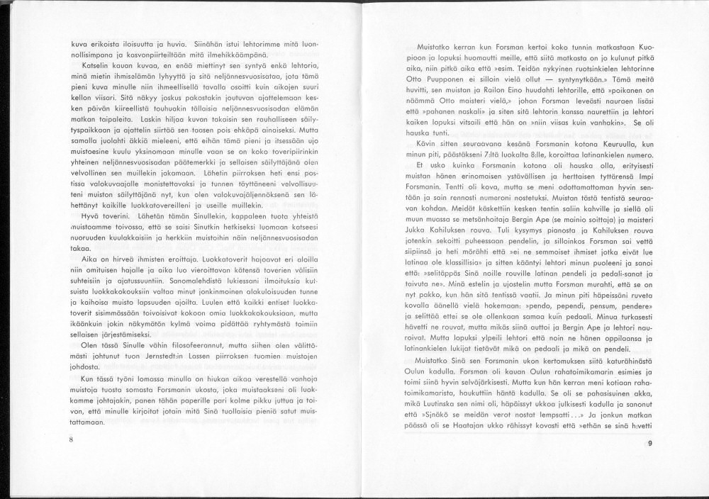 Sukuviesti 21, sivut 8 ja 9