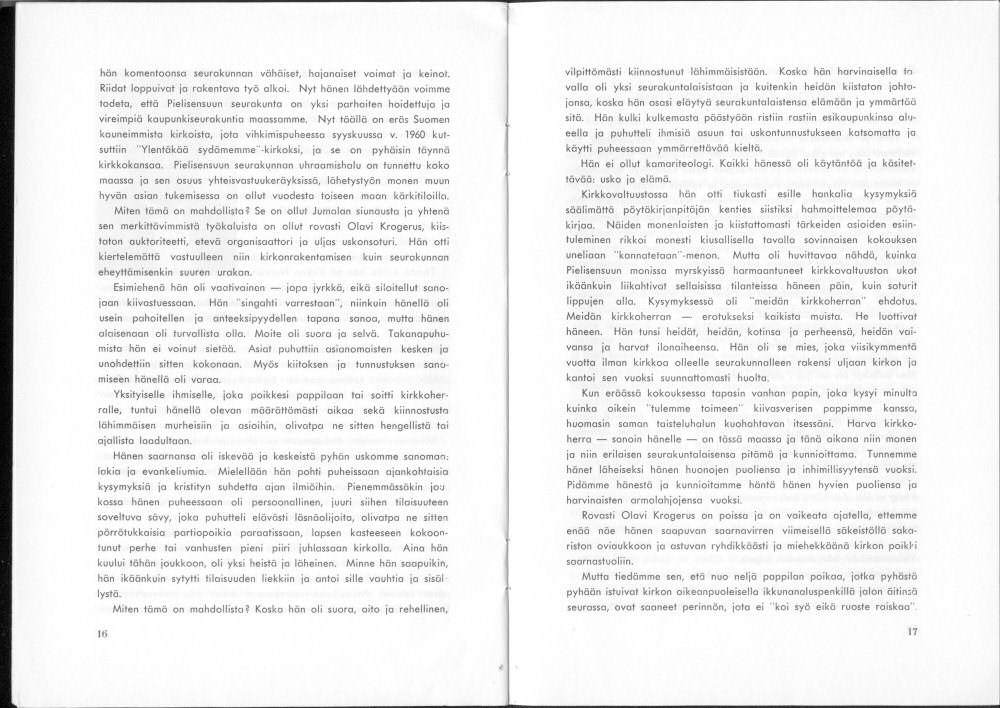 Sukuviesti 22, sivut 16 ja 17