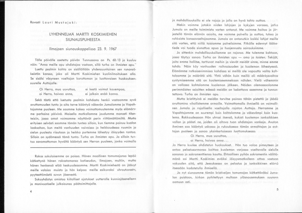 Sukuviesti 22, sivut 4 ja 5