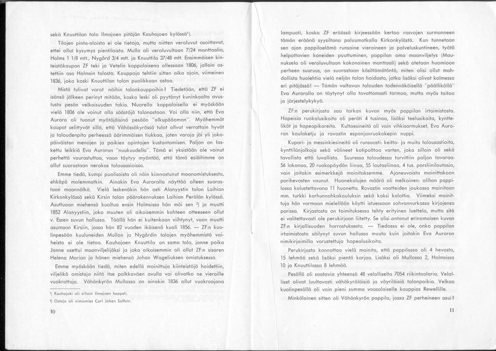 Sukuviesti 23, sivut 10 ja 11