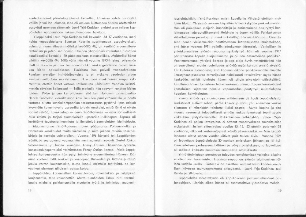 Sukuviesti 23, sivut 18 ja 19