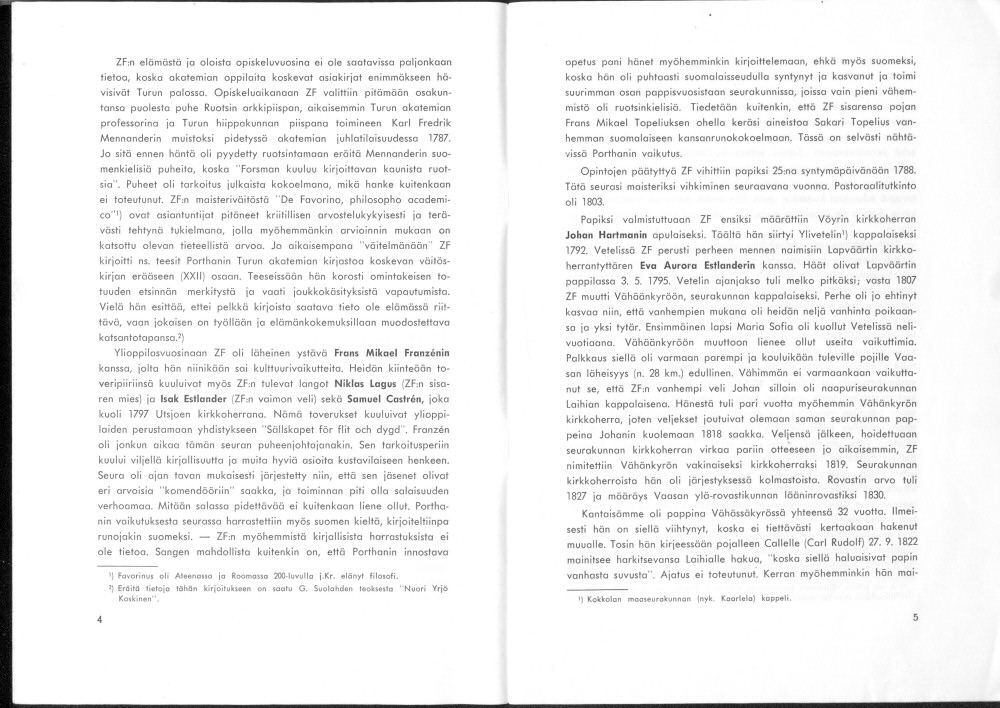 Sukuviesti 23, sivut 4 ja 5