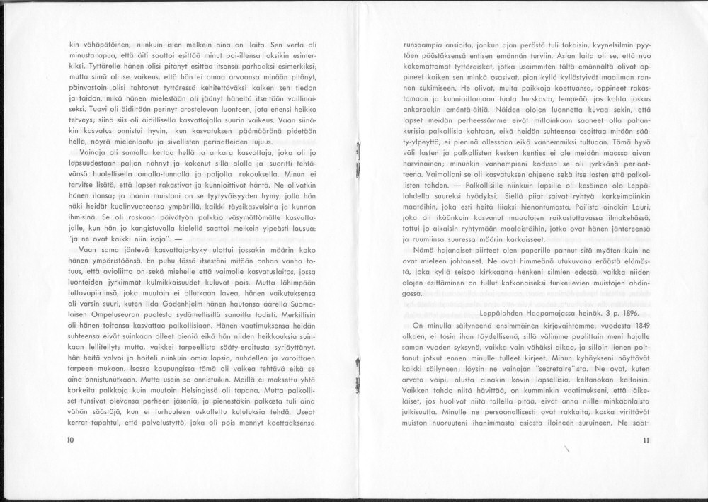 Sukuviesti 24, sivut 10 ja 11