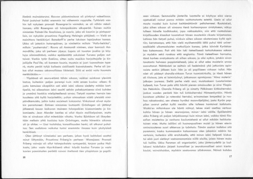 Sukuviesti 24, sivut 16 ja 17