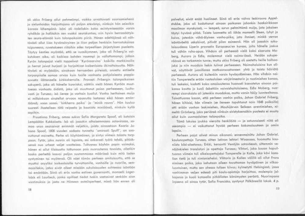 Sukuviesti 24, sivut 18 ja 19