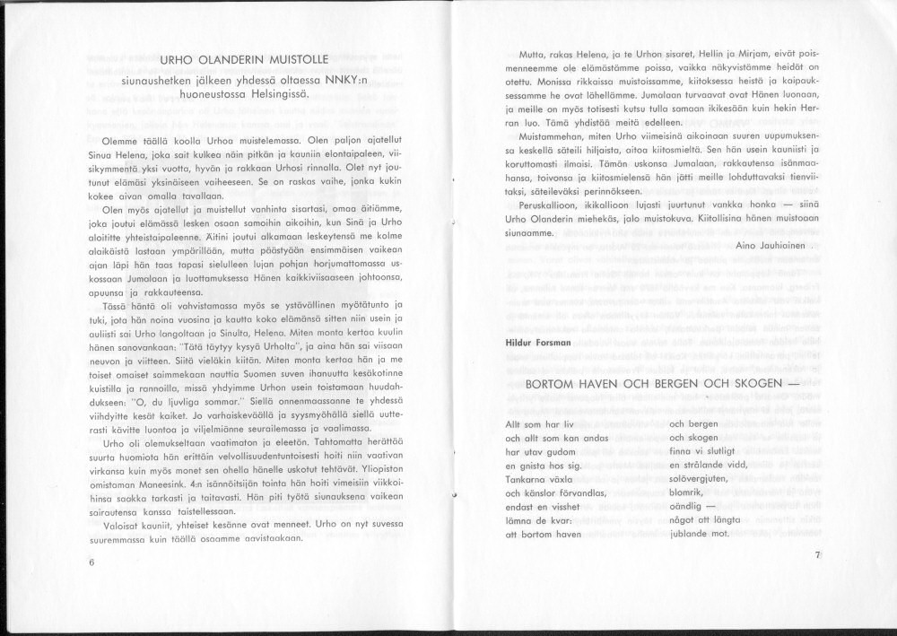 Sukuviesti 24, sivut 6 ja 7