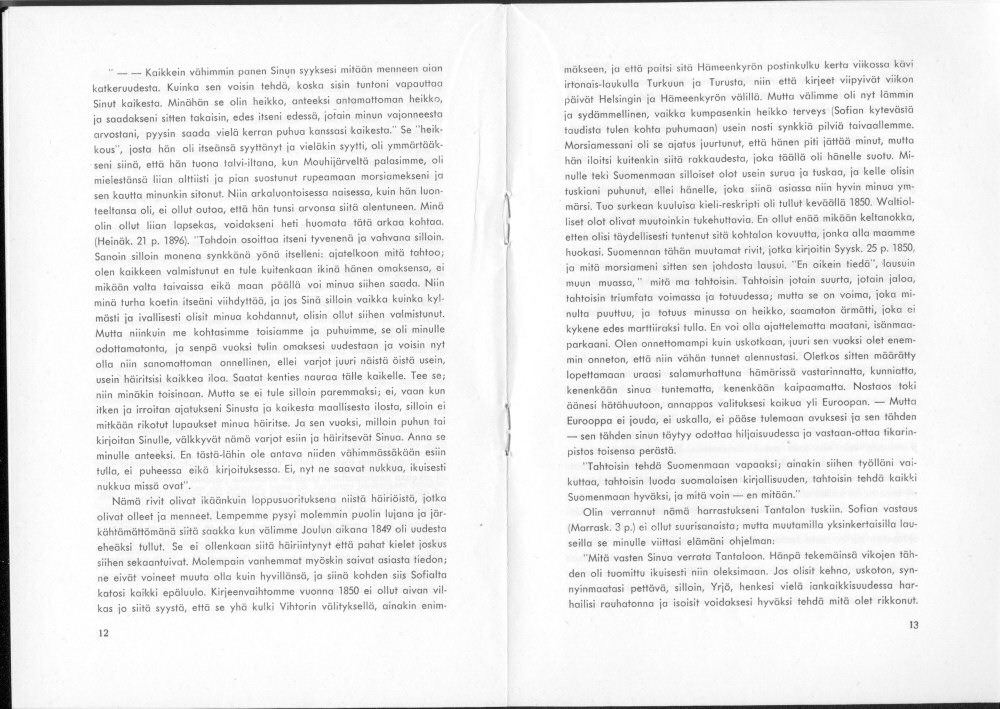 Sukuviesti 25, sivut 12 ja 13