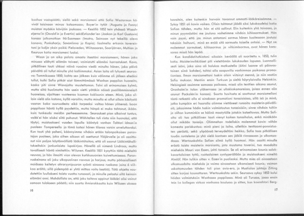 Sukuviesti 25, sivut 16 ja 17