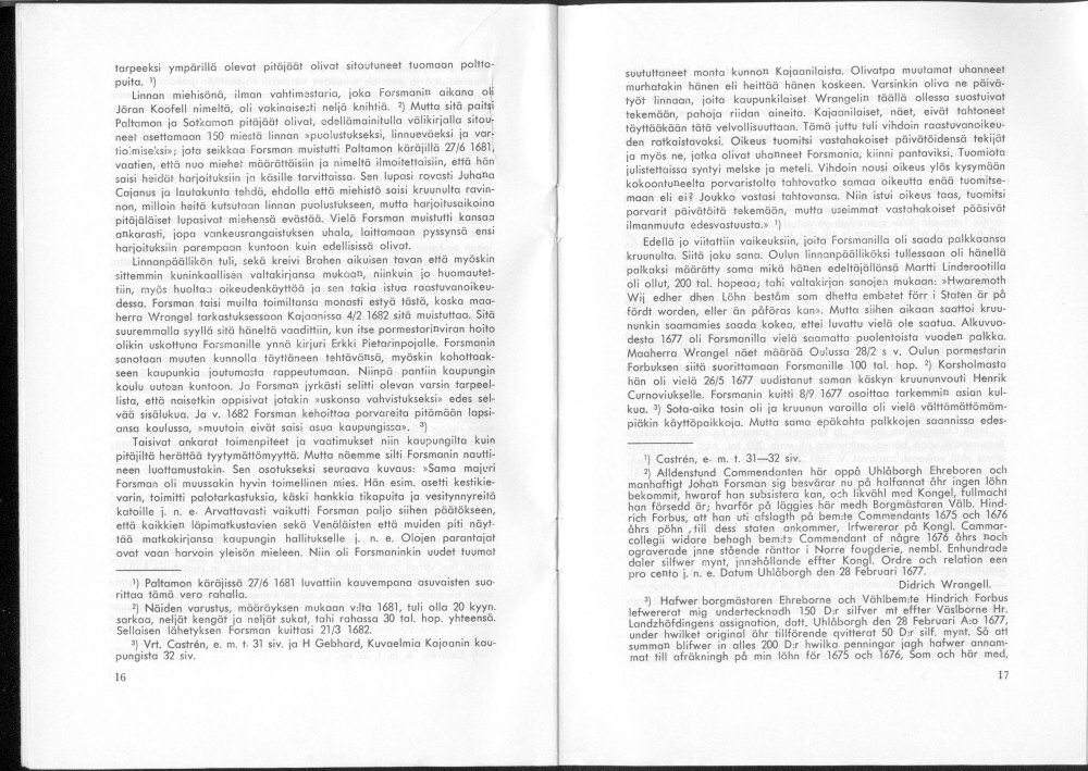 Sukuviesti 26, sivut 16 ja 17