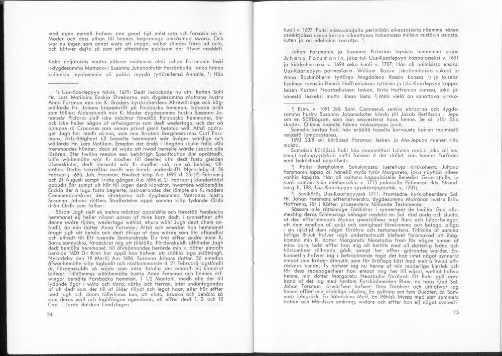 Sukuviesti 26, sivut 24 ja 25