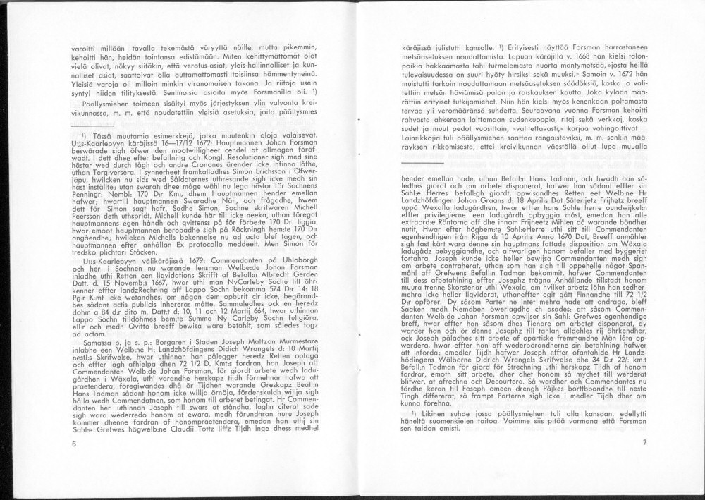 Sukuviesti 26, sivut 6 ja 7