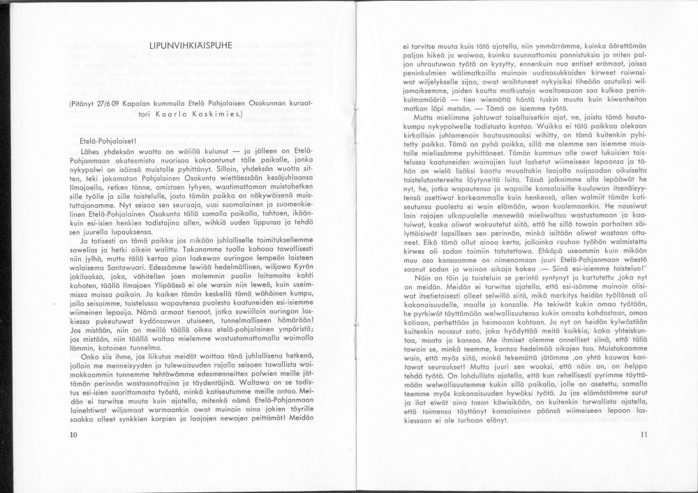 Sukuviesti 27, sivut 10 ja 11