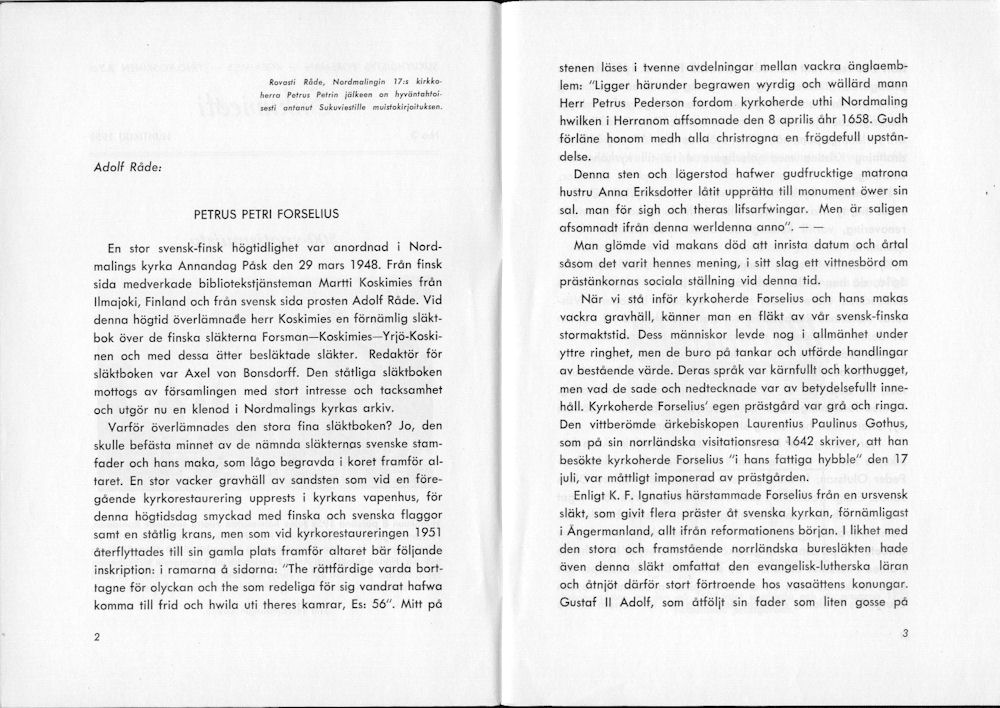 Sukuviesti 3, sivut 2 ja 3