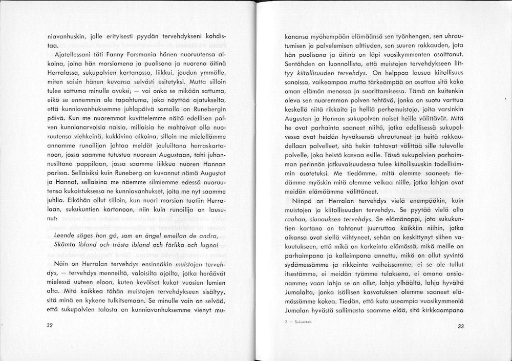 Sukuviesti 3, sivut 32 ja 33