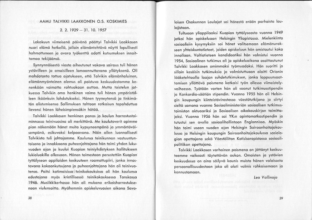 Sukuviesti 3, sivut 38 ja 39