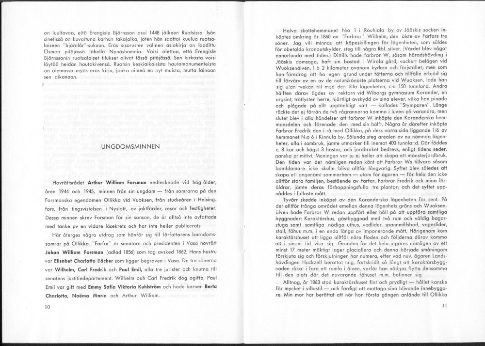 Sukuviesti 30, sivut 10 ja 11