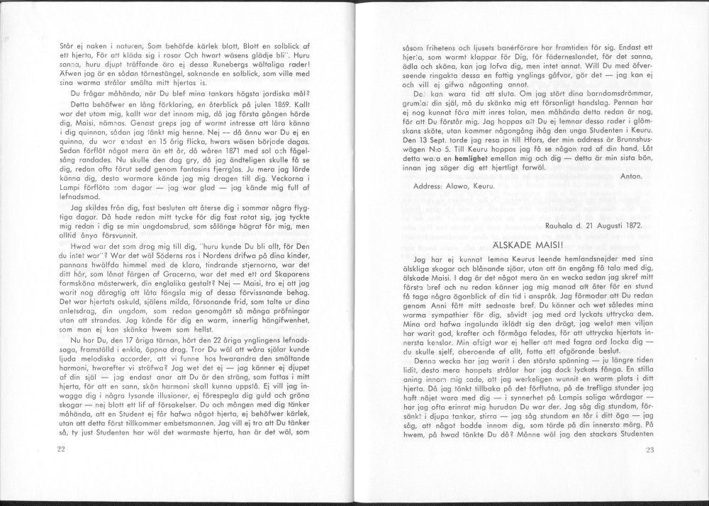 Sukuviesti 30, sivut 22 ja 23