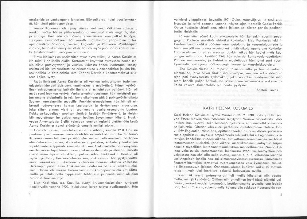 Sukuviesti 30, sivut 4 ja 5