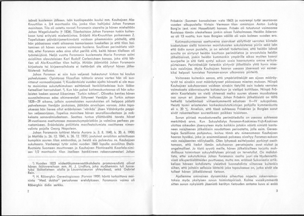 Sukuviesti 31, sivut 2 ja 3